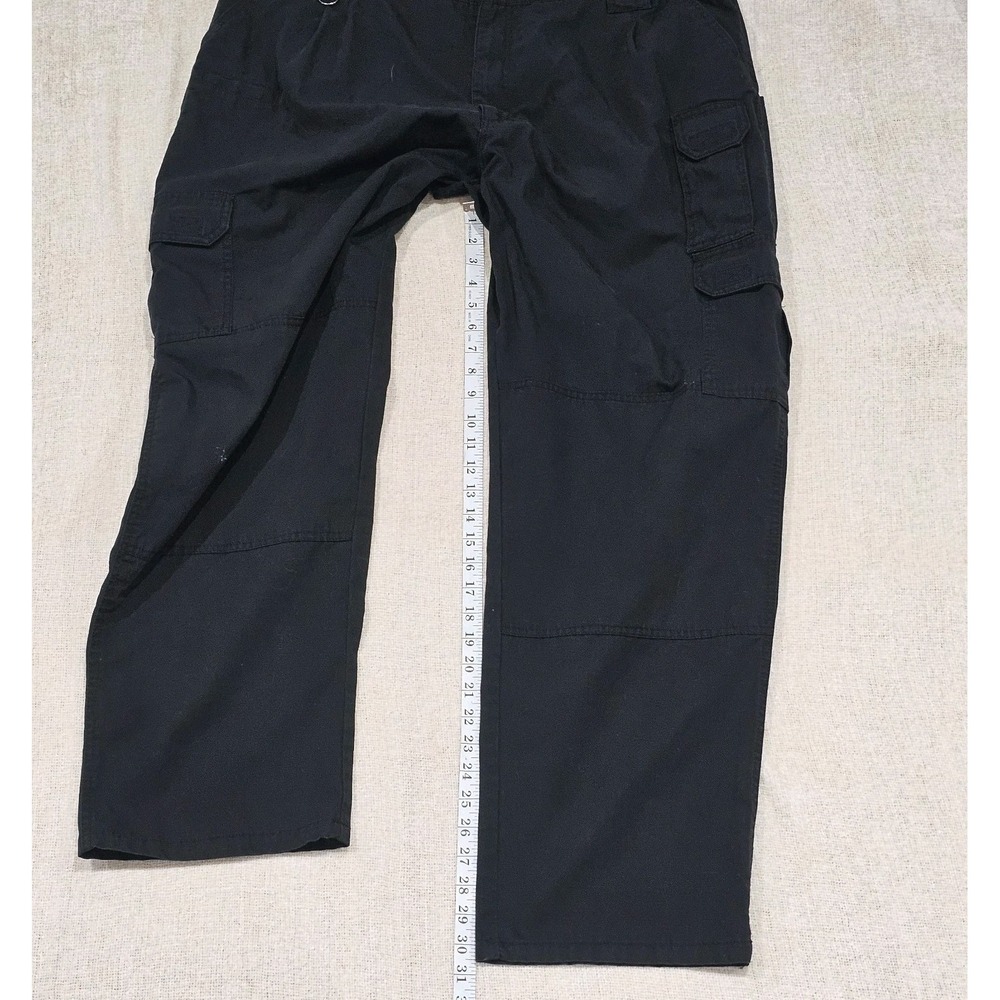 5.11 Tactical Mens Regular Fit Taclite Pro Ripstop Cargo Pants 44x32 Black 74273 - Picture 8 of 9